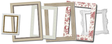 Shabby chic selection of frames
